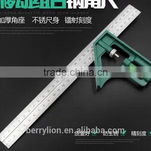 Berrylion 300mm High Grade Stainless Steel Combination Square Rulers thumbnail-4