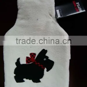 Round Design PVC Hot Water Bottle With Knitted Cover thumbnail-4