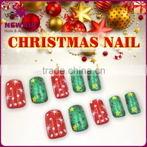 NEWAIR Full Cover Nail Tips Artificial New Design Christmas Fake Nails thumbnail-3