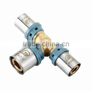 STAINLESS SLEEVE BRASS REDUCING TEE thumbnail-1