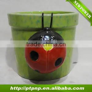 Ladybird Design Ceramic Flower Pot thumbnail-1