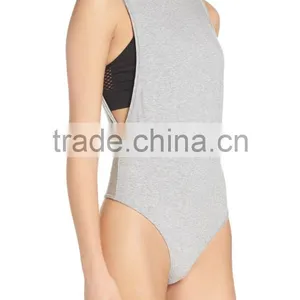 Bodysuit Extenders Crewneck Sleeveless Low-cut Armholes Bodysuits Jumpsuits Yoga thumbnail-2