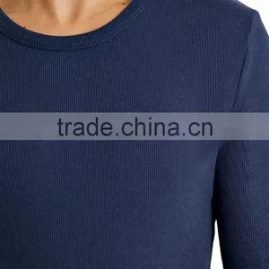 Wholesale Blank Soft Plain Long Sleeve t Shirt Long Sleeve 95 Cotton 5 Spandex t Shirt Fancy Cotton Spandex t Shirt thumbnail-4