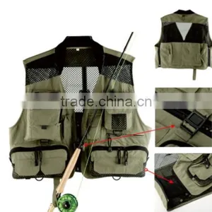Black High Visibility Safety Vest Fishing Safety Vest thumbnail-3