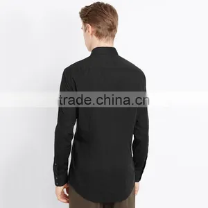 Formal Long Sleeves Shirts for Men Solid Color Western Mens Dress Shirts 2015 thumbnail-2