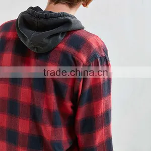 Custom Long Sleeve Check Shirts for Men Italian Style Linen Mens Shirts Designer thumbnail-5