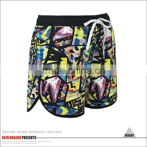 New Style 100% Polyester Custom Logo Swim Shorts Men thumbnail-4