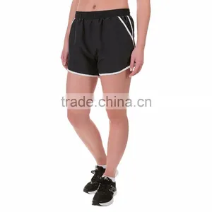 MGOO Hot Sale 100% Polyester Women Crossfit Shorts Transparent White Binding Dri Fit Shorts thumbnail-5
