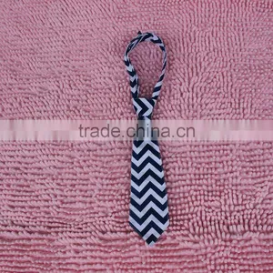 Hot Sale Latest Fashion Confortable Satin Baby Chevron Tie Boys Kids Wedding Print Neckties Cheap Baby Boys Party Ties thumbnail-4