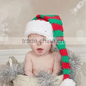 Funny Winter Crochet Wool Hat Santa Hat thumbnail-1