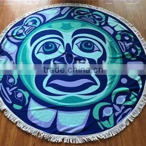 Watermelon Microfiber Printed Round Beach Towel thumbnail-2