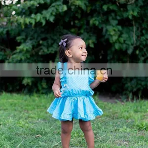 Adjustable Straps Floral Pinafore Baby Dress Girls Soft Baby Wear Clothes thumbnail-5
