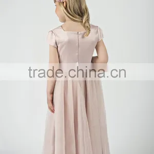 Hot Selling Girls' Dress Pictures New Style Designs Girls Modern Child Summer Party Tulle Dress Flower Girl Dress thumbnail-4