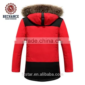 Men's Fashion Winter Long Thick Fur Hooded Down Jacket Men Wholesale Clothing thumbnail-2