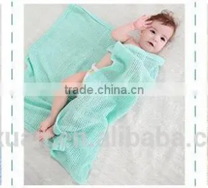 10 Colors OEM or Stocked 100% Cotton Baby Blankets thumbnail-4