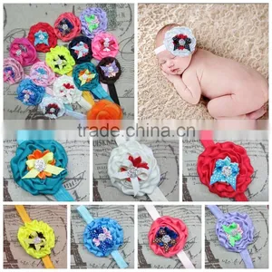 Factory Direct Polka Dot Bow Toddler Baby Flower Headband For Kids Hair Accessories thumbnail-1