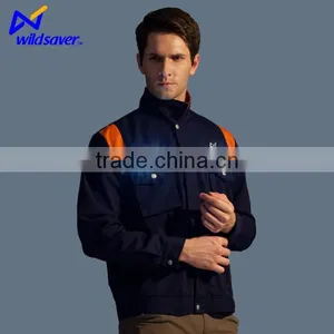 LED Flashing Safety Build Coal Mine Oil Field Navy Blue Work Wear thumbnail-2
