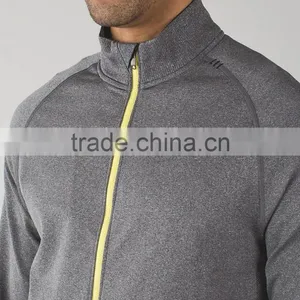 Custom Zip up Sweatshirts Without Hoods Men Seamless Zipper Jacket Sweatshirt thumbnail-6