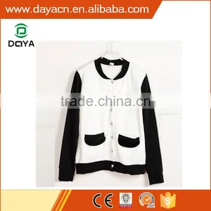 Custom Hot Sale Lady Fashion Varsity Fleece Jackets thumbnail-1