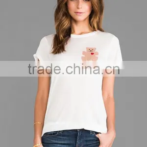 Plain Round Neck Funny T-shirts thumbnail-1