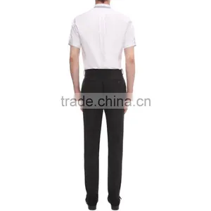 2015 KAIYA Double Collar Contrast Stripe Fancy Short Sleeve Button Front Dress Shirt Bank Office Wearing thumbnail-3