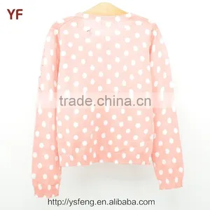 Fancy Cardigan Girl Print Kids Sweater Clothes thumbnail-2