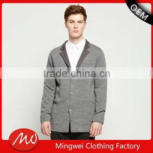 2017 Highquality Knitted Patterns Aztec Mens Chenille Design Cardigan Sweater for Wholesale thumbnail-1