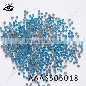 China Hot Fix Rhinestone 2mm Ss06 Peacock Blue Rhinestone for Clothing Shoes thumbnail-1