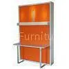 Children / Pupils Double Space Saving Wall Bed With Table & Bookshelf thumbnail-1