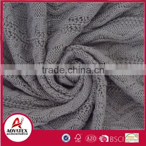 Plain Knitting Crochet 100% Acrylic Throw Blanket With Gift thumbnail-6