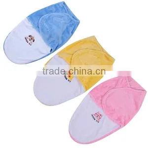 Newborn Fleece Soft Envelope Sleeping Receiving Bag Bedding Baby Blanket Swaddle thumbnail-1