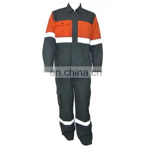 Manufacturer Direct Two Pieces Uniforms Construction Workwear With Reflective Tapes thumbnail-1