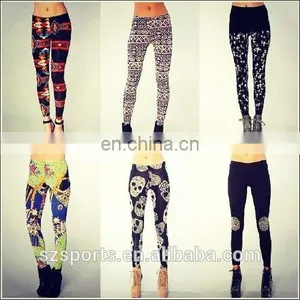 Slimming Leggings, Made of Cotton and Lycra or Spandex High Stretchy Fabric thumbnail-5