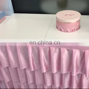 New Fancy Rectangle Scuba Table Skirting for Banquet thumbnail-1