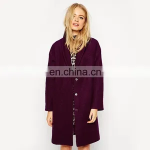 Long Design Tweed Fashion Woman Winter Coats thumbnail-2