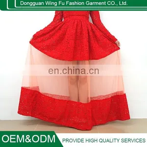 Lace Skirt Design Princess Style Long Dress Gauze Evening Dresses thumbnail-2