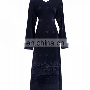 Lycra(Stretchable) Burkha With Printed Work for Attractive Look / Latest Printed Burkha for Daily Purpose thumbnail-1