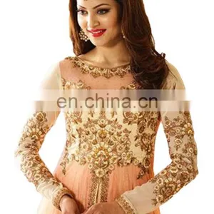Urvashi Rautela Net Anarkali Suits 2017 / Latest Wedding And Engagement Occasion Wear Women Anarkali (anarkali Dresses) thumbnail-2