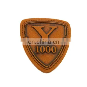 Customized Leather Clothing Labels Leather Patches, Leather Labels With Customized Jeans Leather Patch Labels thumbnail-1