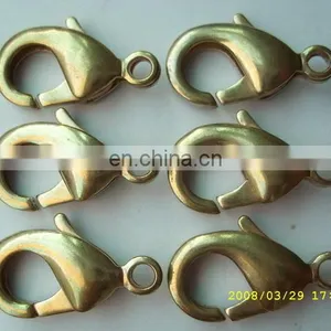 High Quality Metal Fish Snap Hook Metal Claw Lobster Clasp for Bracelets thumbnail-2