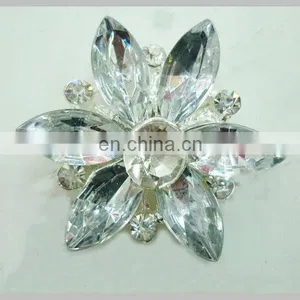 Trendy Silver Crystal Rhinestone Button thumbnail-1