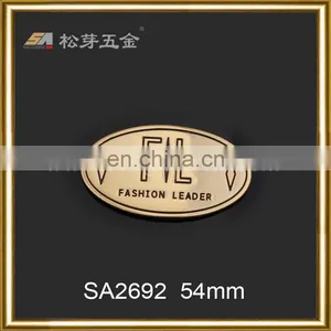 Customized High Quality Engraved Logo Metal Lables for Clothing thumbnail-4