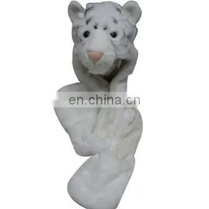 White Tiger Cap,long Style With Glove thumbnail-1