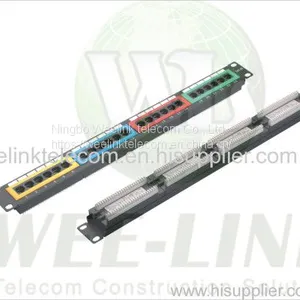 RJ45 UTP 24 Ports Wholesale Cat5e Patch Panel thumbnail-1