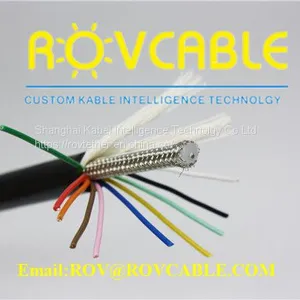 PUR Sheathed Waterproof Cctv Camera Cables Shielded Robot Cable thumbnail-1