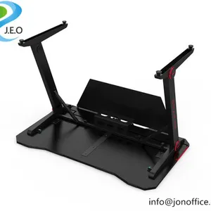 2020 Office Furniture Best Computer Gaming Desk With LED Lights thumbnail-3