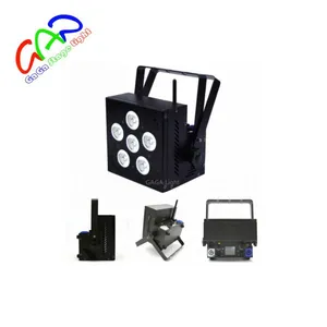 Multifunctional 6in1 Rgbwauv 6*18w Flat With Great Price Plastic Wireless and Battery Powered Par Led Light thumbnail-2