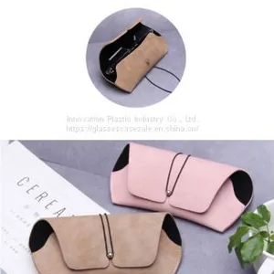 Graceful and Elegant Leather Glasses Holder; Simple, Creative and Personalized Soft Case thumbnail-4