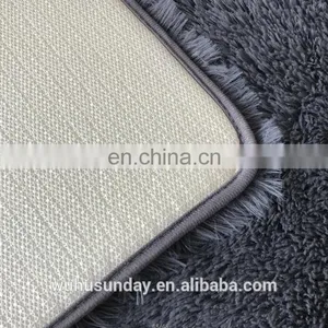Polyester PV Plush Area Shaggy Rug With Dotted or PVC Back Blanket Carpet thumbnail-4