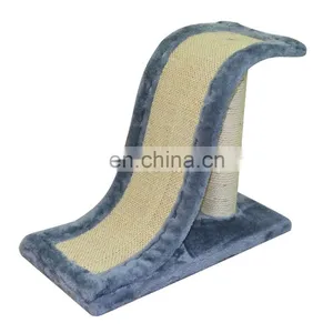 Blue Short Plush Simple Sisal Cat Scratcher thumbnail-1